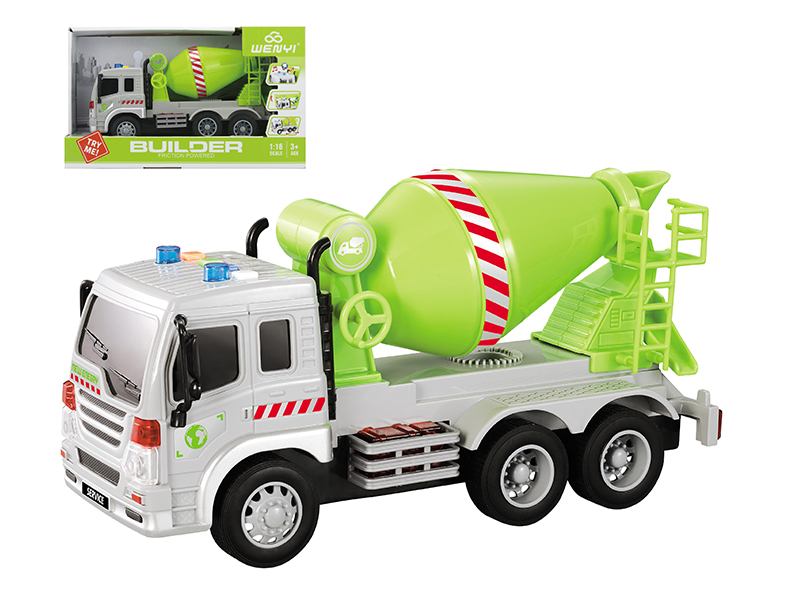 1:16 Friction Green New Energy Vehicle(Light And Sound)