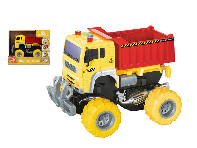 1:20 Friction Bounce Truck(Light & Sound)