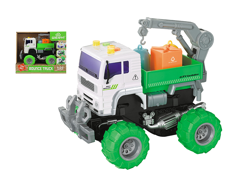 1:20 Friction Bounce Truck(Light & Sound)