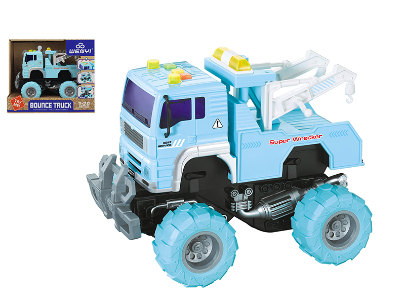 1:20 Friction Bounce Truck(Light & Sound)