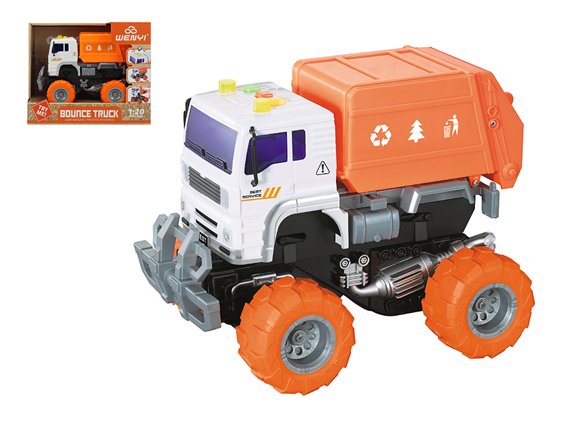 1:20 Friction Bounce Truck(Light & Sound)