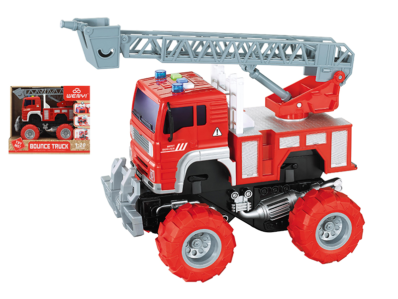 1:20 Friction Bounce Truck(Light & Sound)