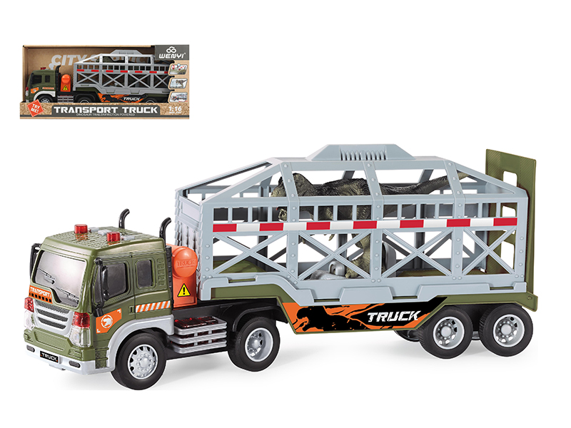 1:16 Friction Dinosaur Trailer(Light & Sound)