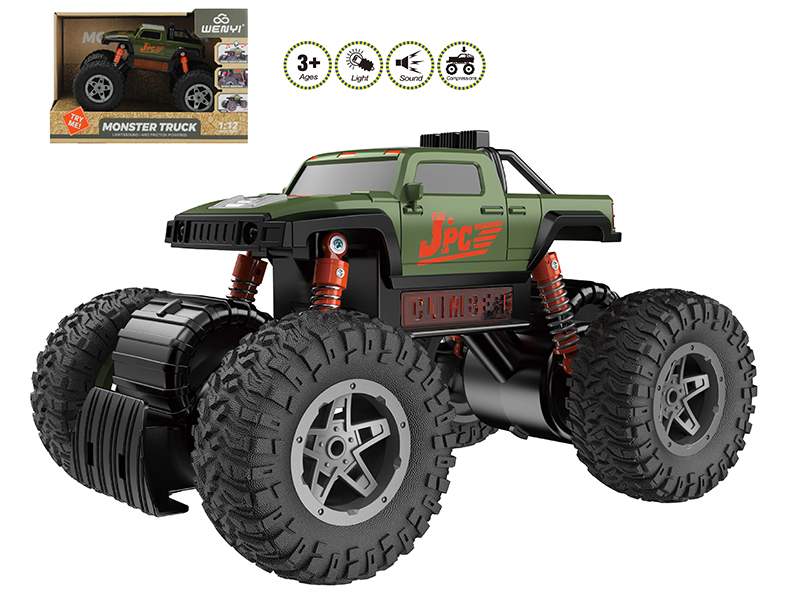 1:12 Friction Cross Country Car(4WD,Compressions,Aseismatic Function)