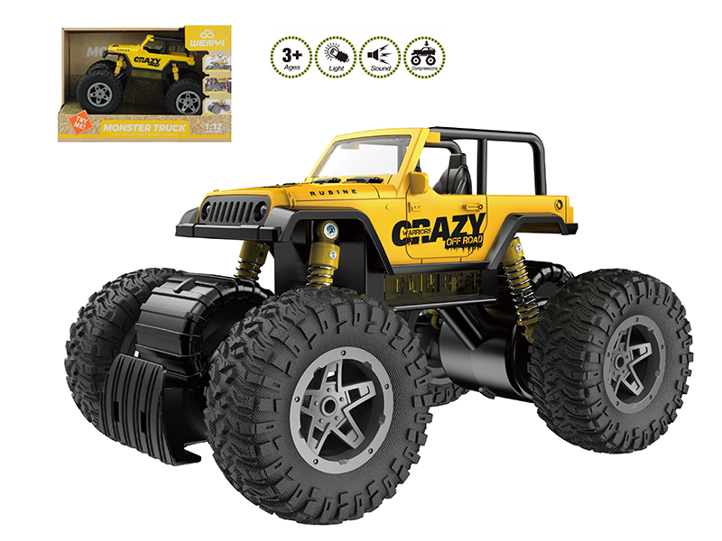 1:12 Friction Cross Country Car(4WD,Compressions,Aseismatic Function)