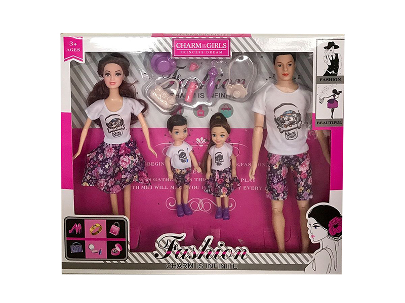 11.5 Inch Live Hand A Four Member Doll Hat Camera Blister