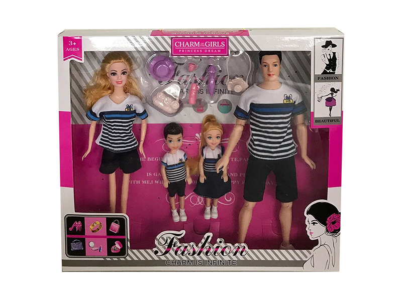 11.5 Inch Live Hand A Four Member Doll Hat Camera Blister