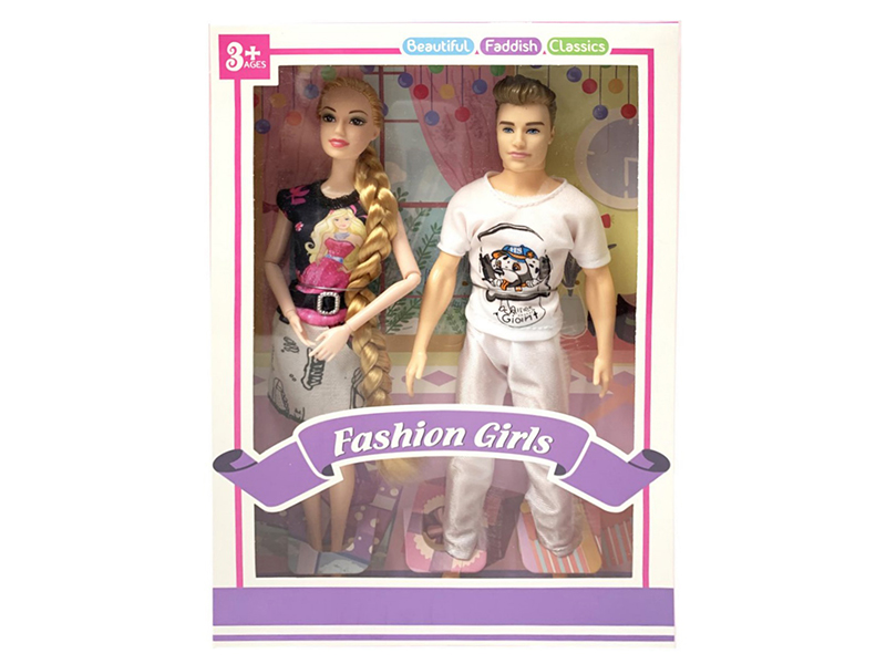 11.5 Inch Solid Fashion Couple Doll