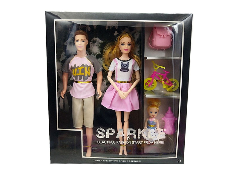 11.5 Inch Fashion Dress For Men And Women Mixed With Small Ratio, Backpack, Bicycle And Bottle Accessories