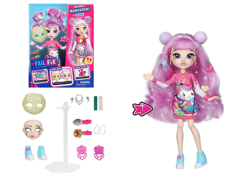 9 Inch 11 Joint Solid 3D Real Eyes Face Changing Makeup Doll Hair With Fragrance