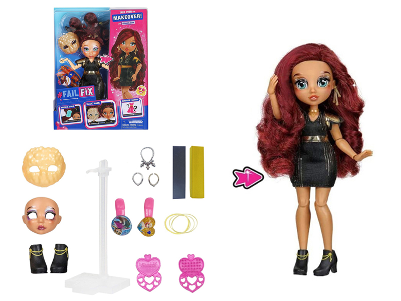 9 Inch 11 Joint Solid 3D Real Eyes Face Changing Makeup Doll Hair With Fragrance