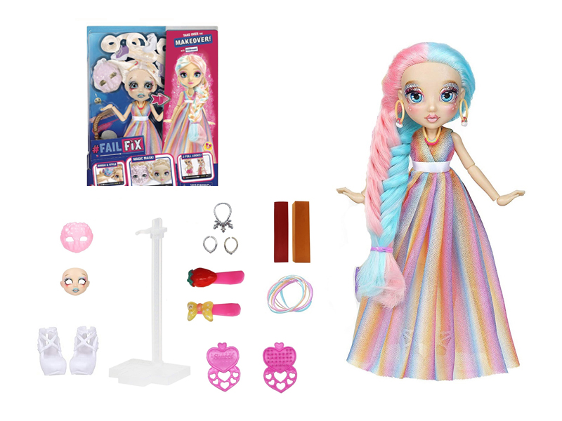 9 Inch 11 Joint Solid 3D Real Eyes Face Changing Makeup Doll Hair With Fragrance