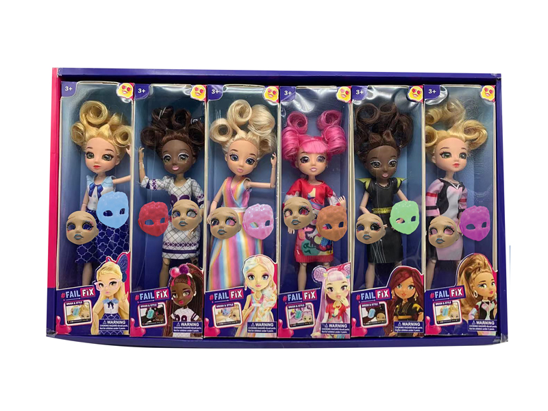 9 Inch 11 Joint Solid 3D Real Eyes Face Changing Makeup Fashion Doll Hair With Fragrance