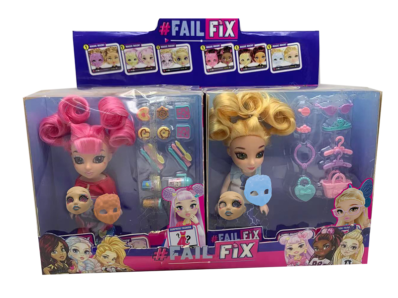 6 Inch Solid 3D Real Eyes Face Changing Makeup Fashion Doll Hair With Fragrance