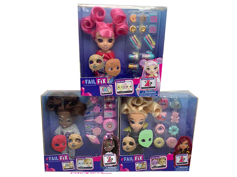 6 Inch Solid 3D Real Eyes Face Changing Makeup Fashion Doll Hair With Fragrance