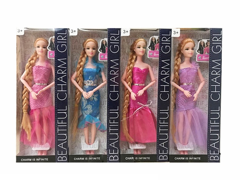 11.5 Inch Solid 12 Joint Long Hair Princess