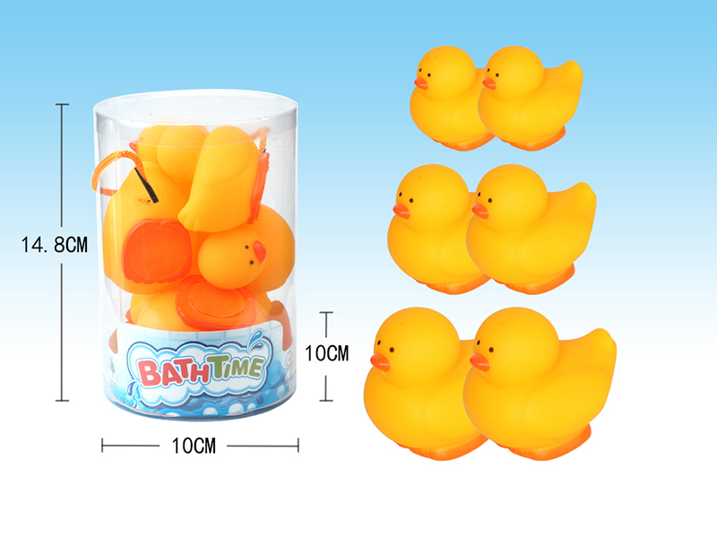 6pcs Spray Water Yellow Duck