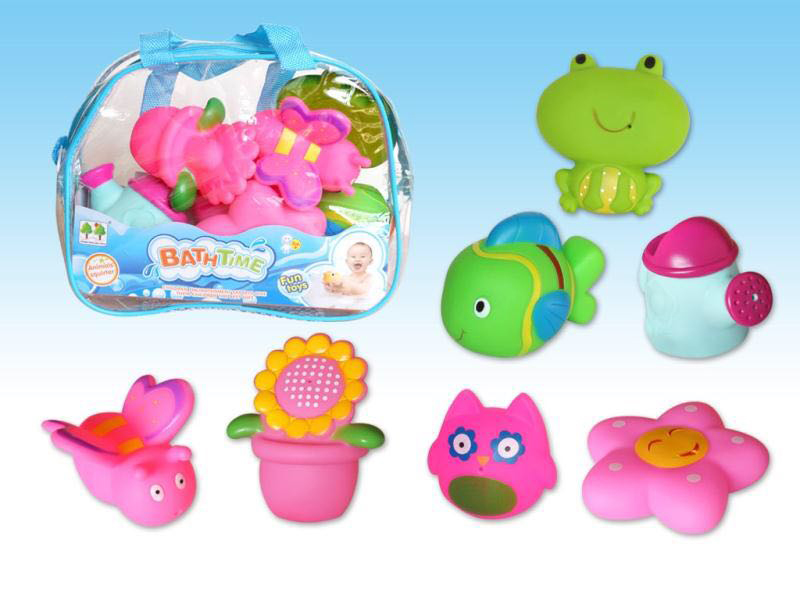 7pcs Spray Water Bath Toys