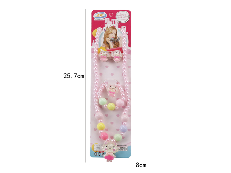 Girl Jewelry - Necklace/Hair Accessories 5PCS