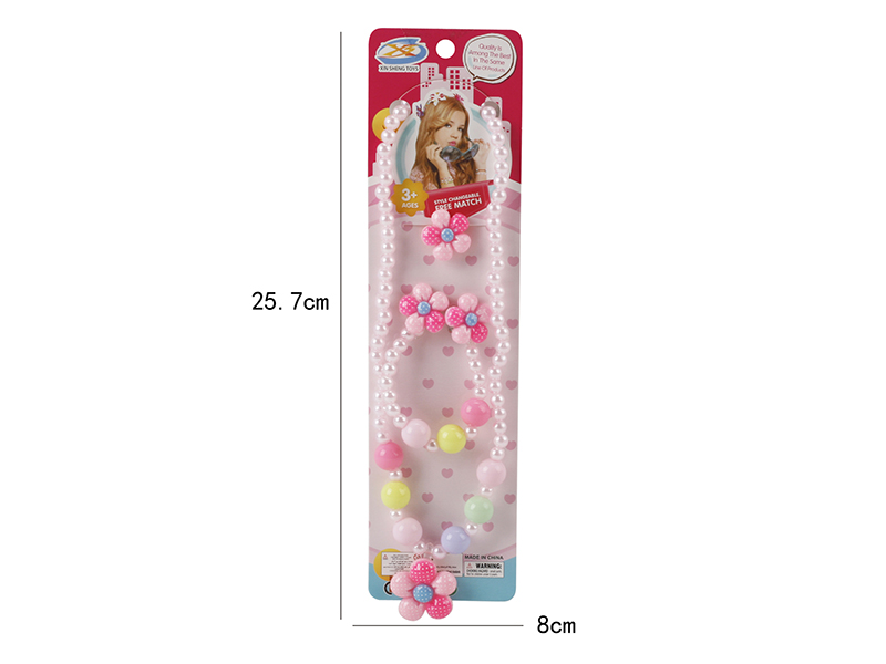 Girl Jewelry - Necklace Earclip Set 5pcs