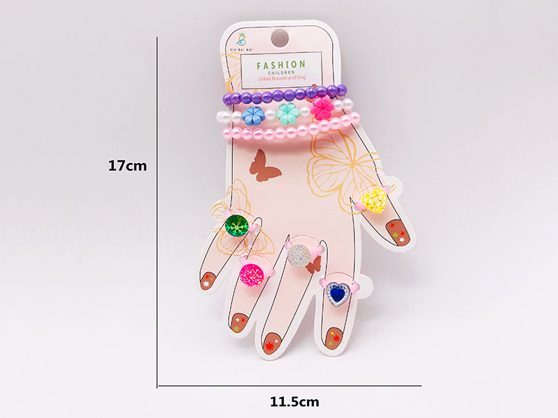 Girl Jewelry - Bracelet Ring Set