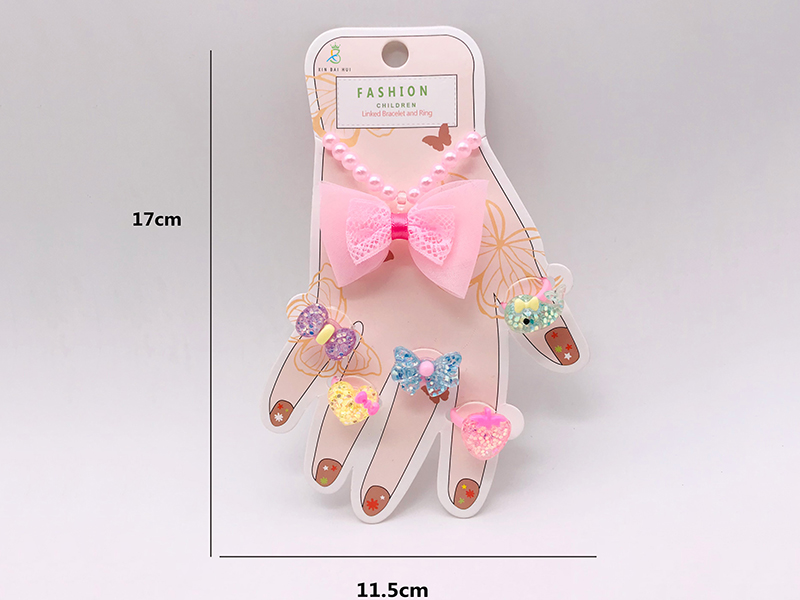 Girl Jewelry - Bracelet Ring Set