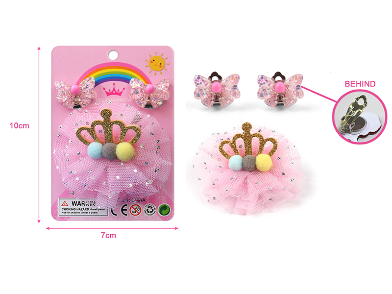 Girl Jewelry - Earclip ,Hair Accessories Set