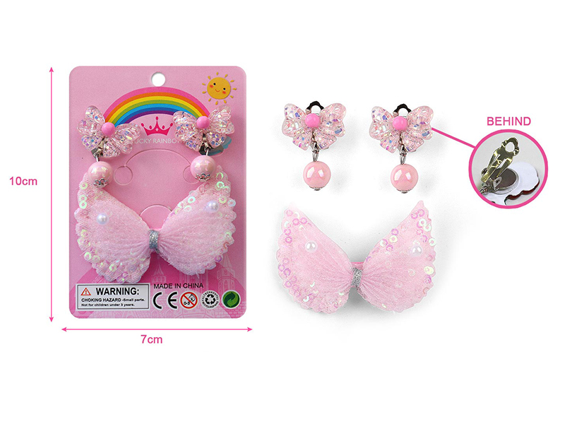 Girl Jewelry - Earclip ,Hair Accessories Set