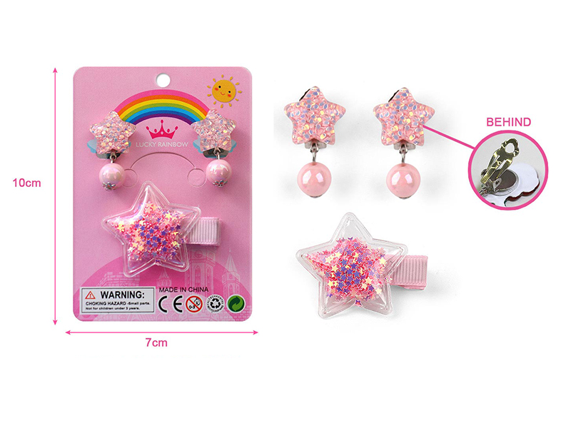 Girl Jewelry - Earclip ,Hair Accessories Set