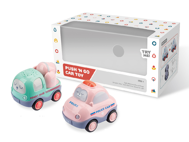 Friction Vehicle With Sound And Light (Mixer + Police Car)