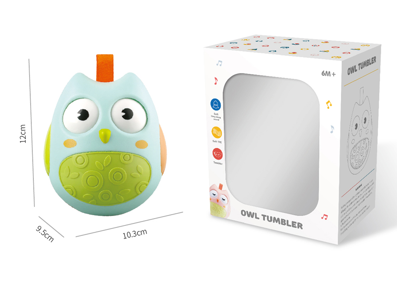 Light Blue Owl Tumbler