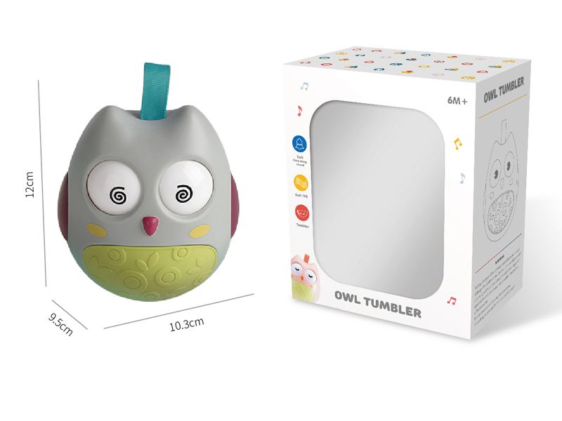 Cloud Grey Owl Tumbler