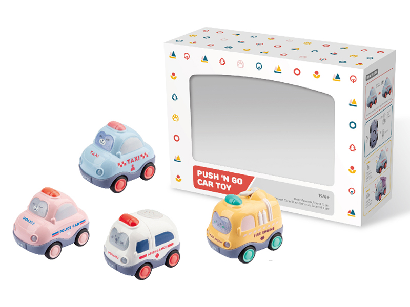 4Pcs Friction City Series Music With Light