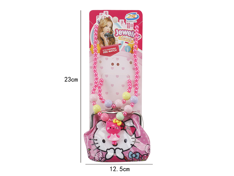 Hello Kitty Adornment Toys Wallet Set