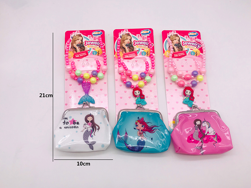 Mermaid Adornment Toys Wallet Set
