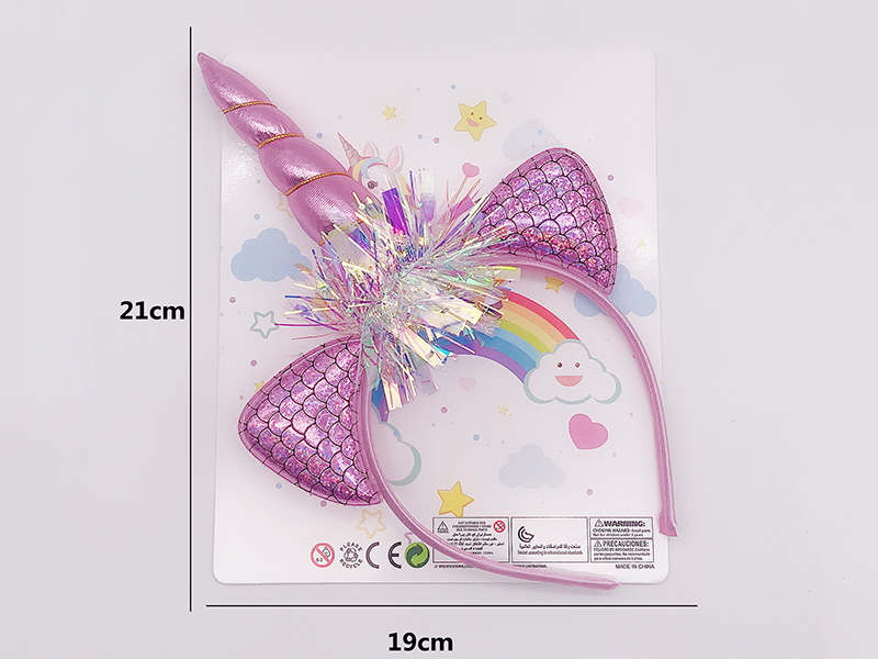 Girl Ornaments - Unicorn Head Hoop