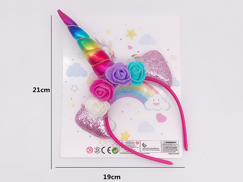 Girl Ornaments - Unicorn Head Hoop