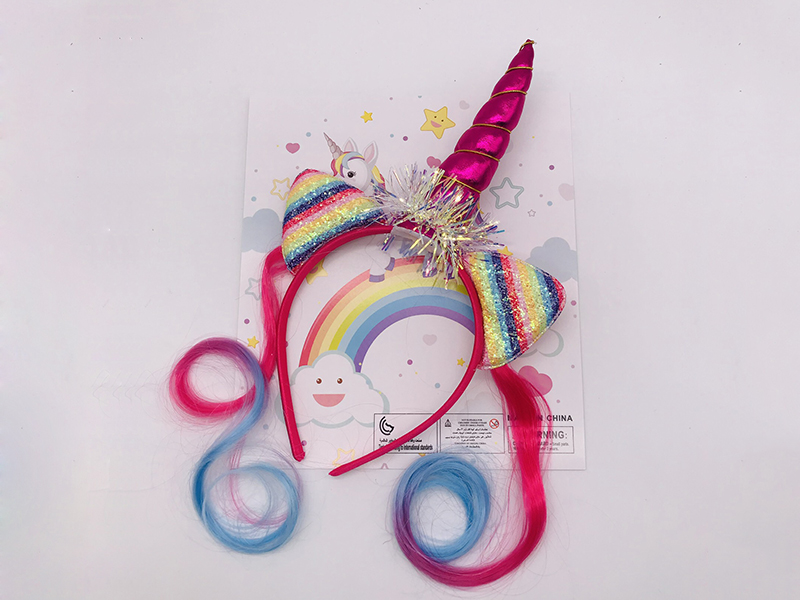 Girl Ornaments - Unicorn Head Hoop