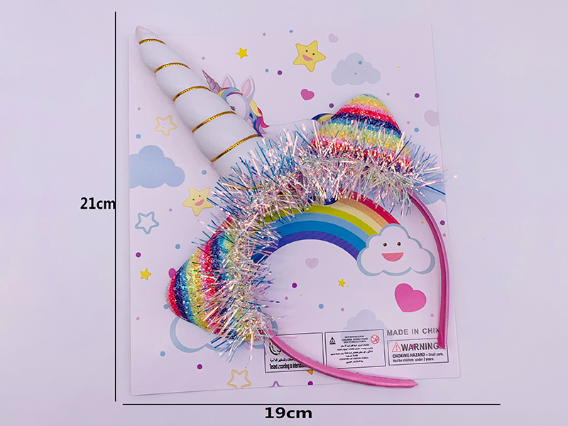 Girl Ornaments - Unicorn Head Hoop