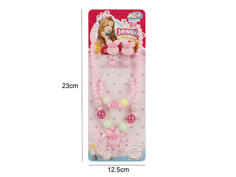 Girl Jewelry - Earclip Necklaces 4pcs