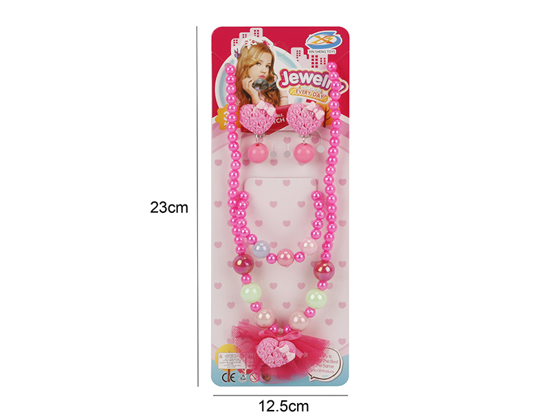 Girl Jewelry - Earclip Necklaces 4pcs