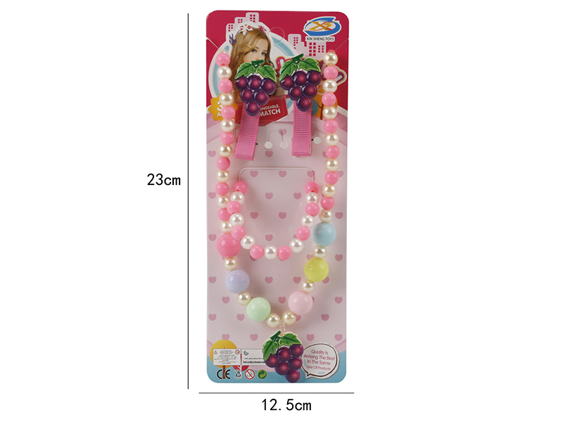 Girls Jewelry - Hairpin Necklaces Four Piece Set