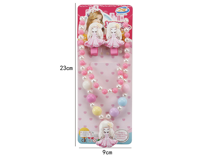 Girls Jewelry - Hairpin Necklaces Four Piece Set