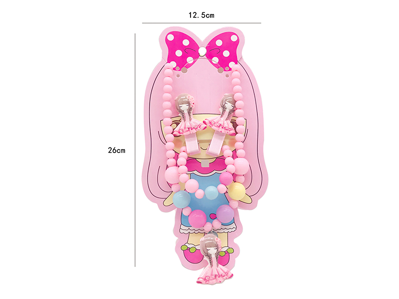 Girls Jewelry - Hairpin Necklaces Four Piece Set