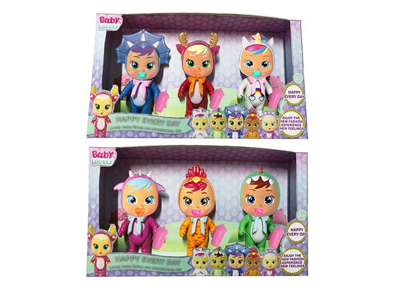 5 Inch Solid Unicorn Crying Doll