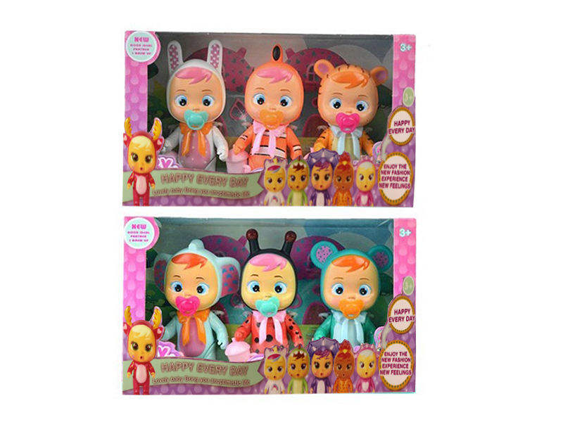 6 Inch Enamel Unicorn Crying Doll