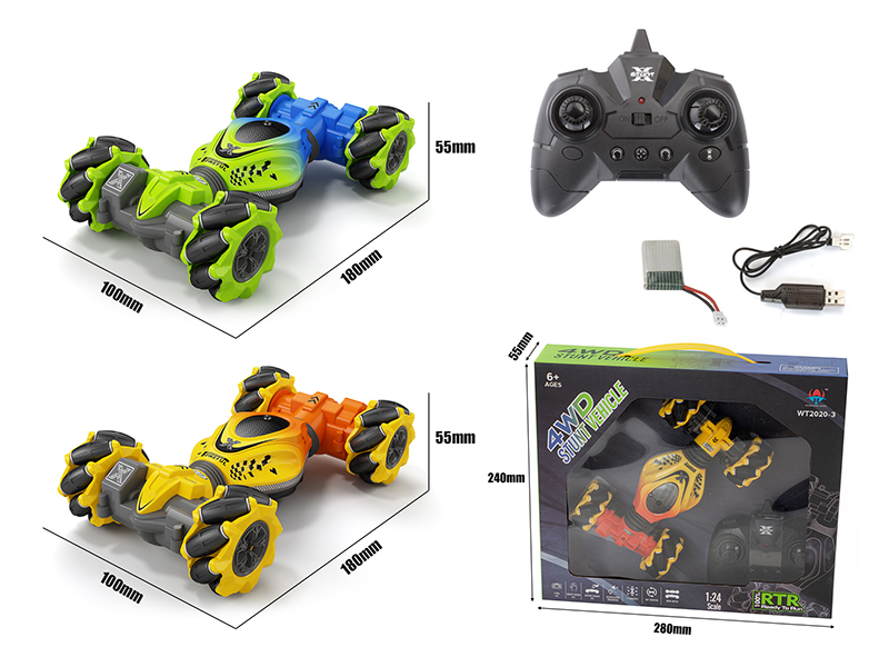 2.4G  Remote Control + Gesture Sensing Stunt Car