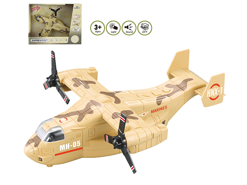 1:72 Friction Military Osprey Aircraft (Sound And Light)