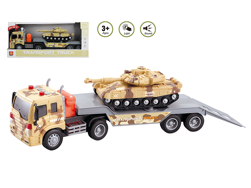 1:16 Friction Military Trailer (Sound And Light)