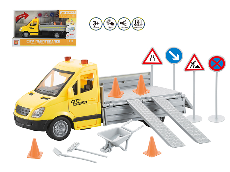 1:16 Friction Pickup Truck(With Light And Sound)